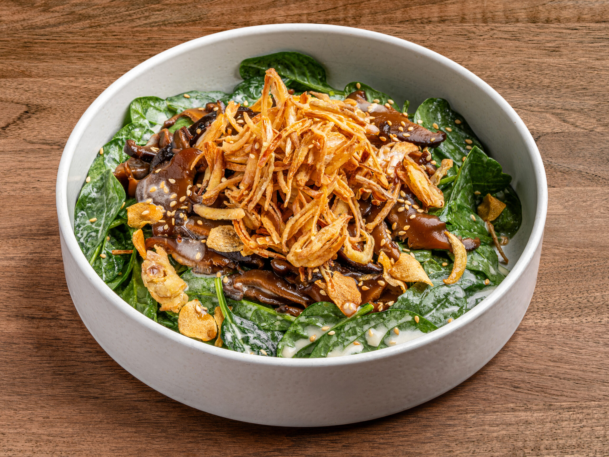 Baby Spinach & Shiitake Salad